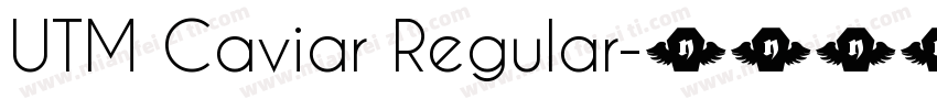 UTM Caviar Regular字体转换